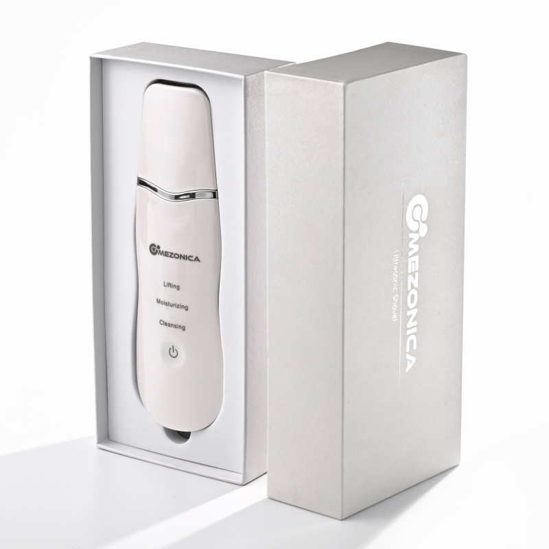 Mezonica Аппарат ультразвуковой чистки лица, скрабер, белый