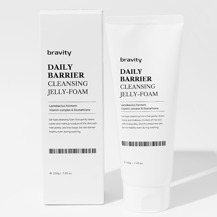 Bravity Daily Barrier Cleansing Jelly Foam Очищающая пенка для лица, 200 г