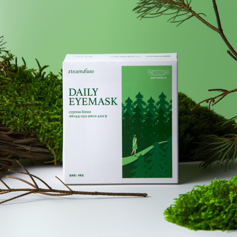 STEAMBASE DAILY EYEMASK CYPRESS FOREST , набор масок с эффектом ароматерапии 5шт