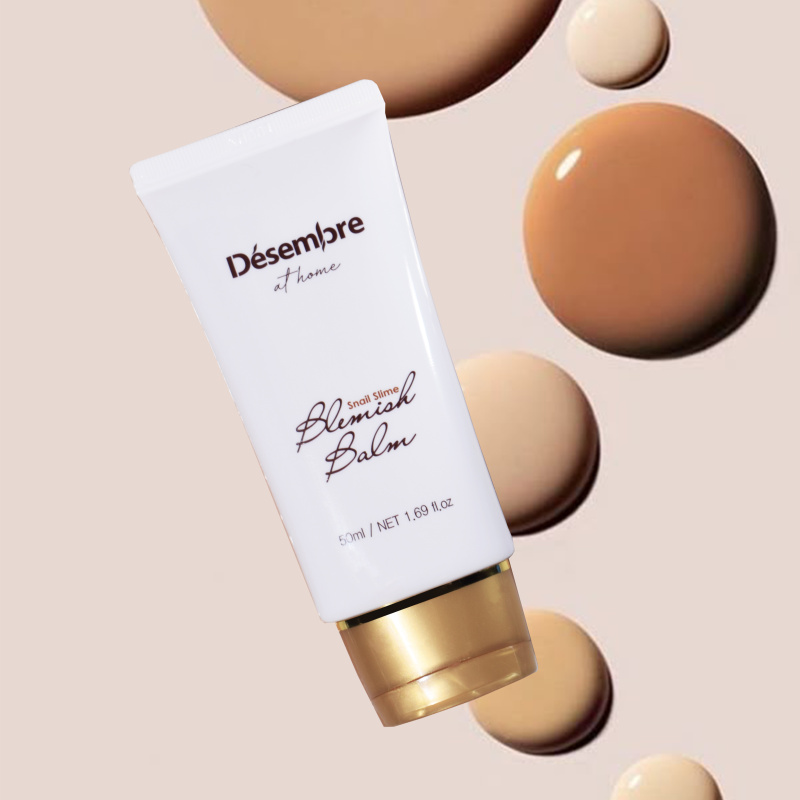 DESEMBRE AT HOME SNAIL SLIME BLEMISH BALM Успокаивающий и восстанавливающий ВВ-крем с муцином улитки, 50 мл