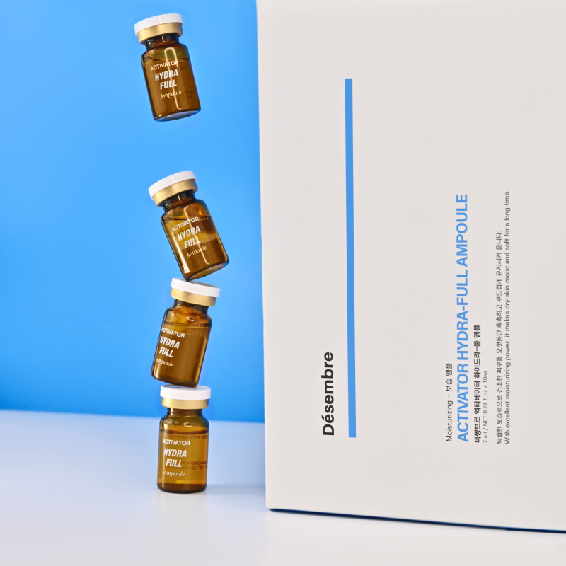 DESEMBRE ACTIVATOR HYDRA-FULL AMPOULE Увлажняющая ампульная сыворотка для/под мезороллер для лица и дермапен, 7 мл x 10 шт