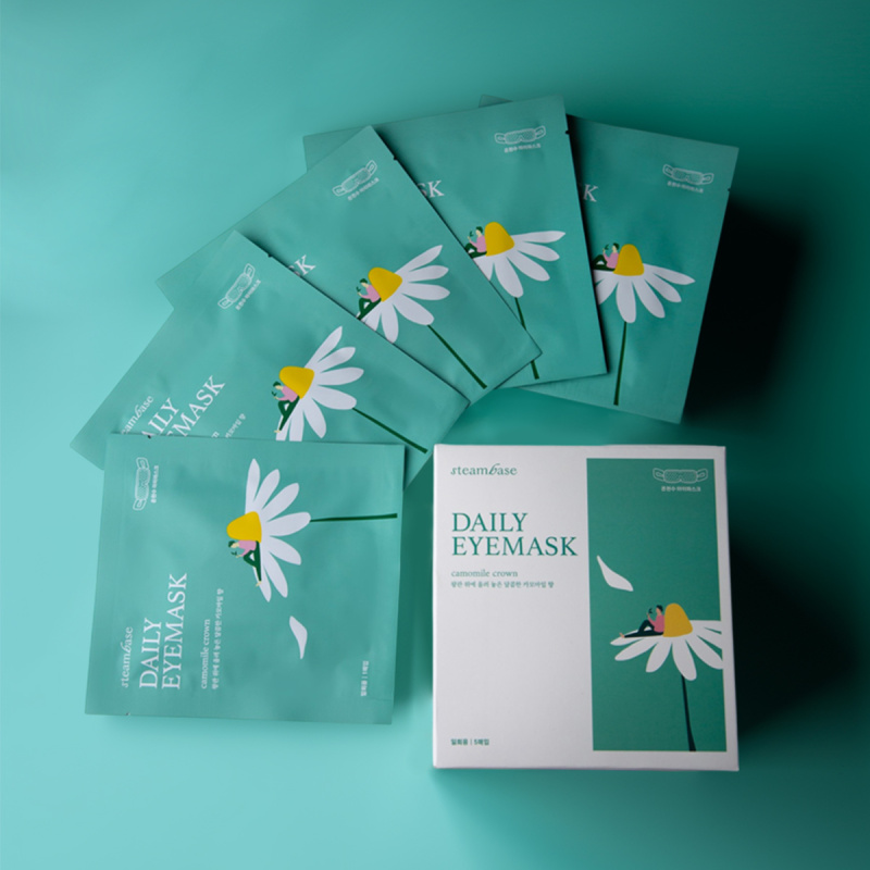 STEAMBASE DAILY EYEMASK CAMOMILE , набор масок с эффектом ароматерапии 5шт