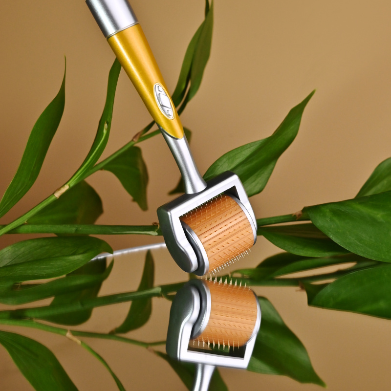 ZGTS Мезороллер для тела и лица/ для роста волос на 192 иглы из титановой стали, длиной 2.0 мм