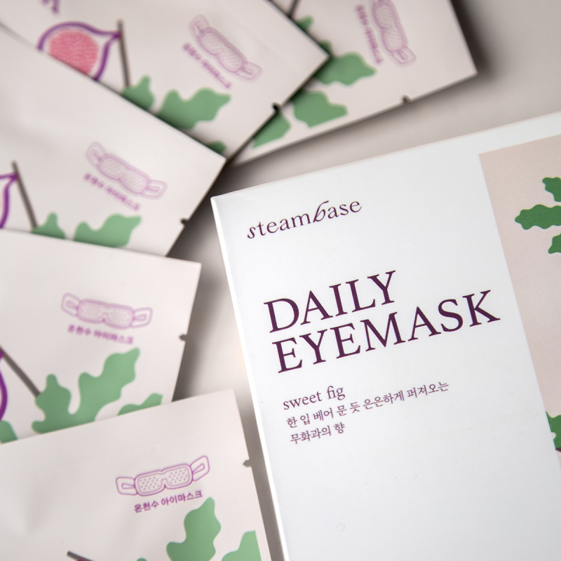 STEAMBASE DAILY EYEMASK SWEET FIG, набор масок с эффектом ароматерапии 5шт