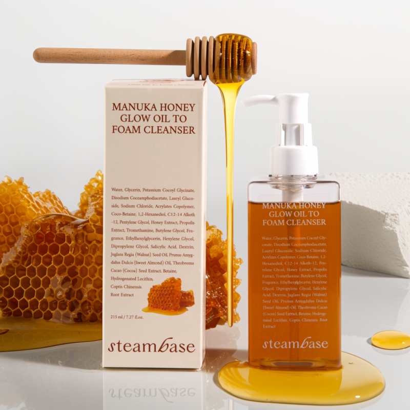 Manuka Honey Glow Oil To Foam Cleanser Очищающее средство 2в1 для лица пенка+гидрофильное масло с мёдом,215 мл