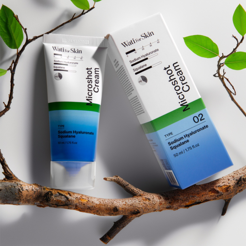 WATI FOR SKIN Hyaluronic Squalane Microshot Cream Крем для лица, 50 мл