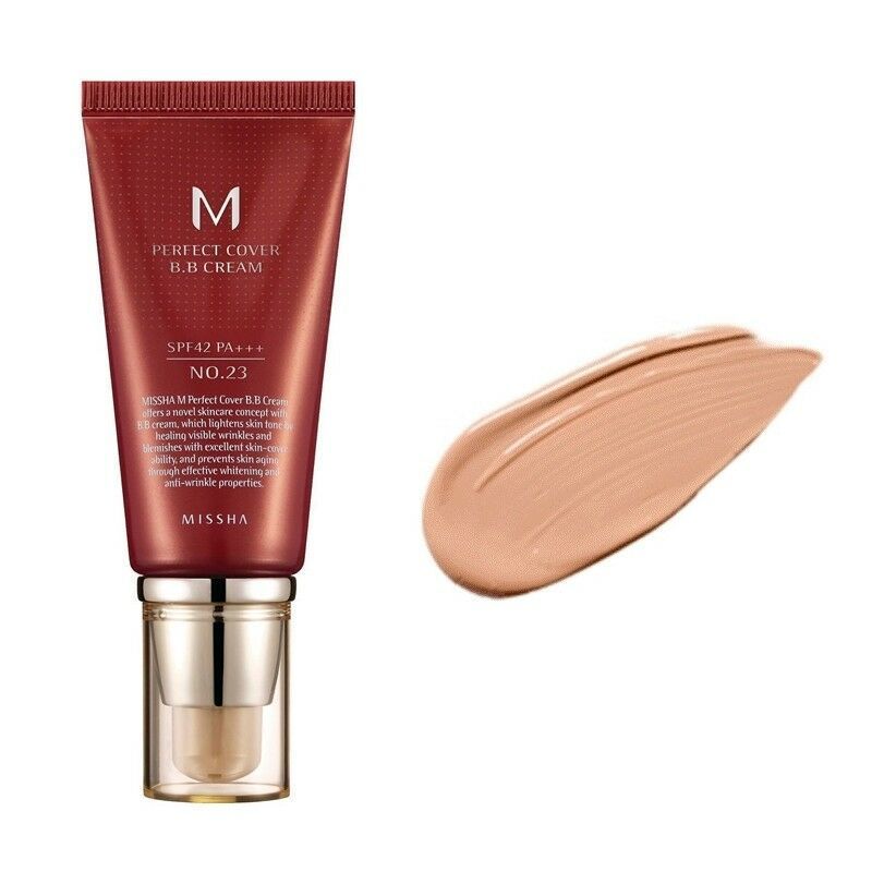 MISSHA M Perfect Cover BB Cream Spf PA+++(23 тон) 20ml Тональный bb крем, оттенок 23, натуральный беж, 20 мл
