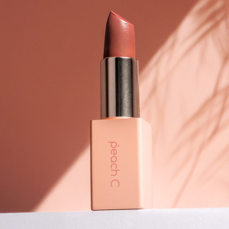 PEACH C Easy Matte Lipstick 07 Cinnamon Brick Помада для губ матовая с магнитным футляром, оттенок 07