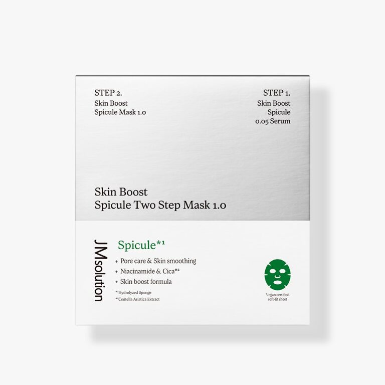 JM SOLUTION SKIN BOOST SPICULE TWO STEP MASK 1.0 двухступенчатая маска со спикулами 10 масок в упаковке