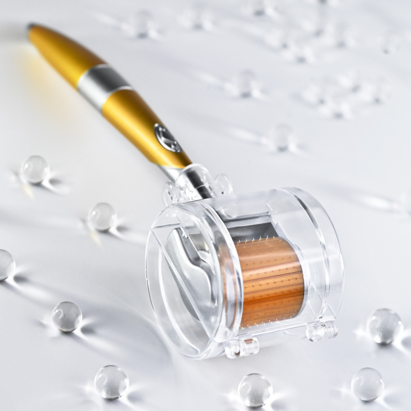 ZGTS Мезороллер для области вокруг глаз/ для лица на 192 иглы из титановой стали, длиной 0.5 мм