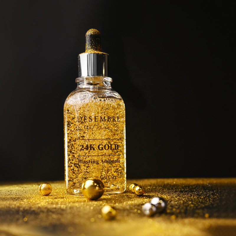 Desembre 24K Gold Blasting Ampoule Сыворотка для лица с золотом / частичками золота 24K 200ppm, 100 мл