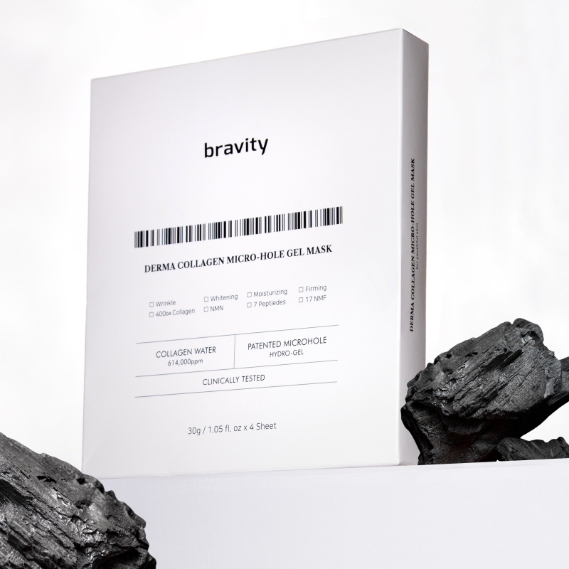 Bravity Derma Collagen Micro-hole Gel Mask 30g*4EА Маска для лица коллагеновая, 4 шт