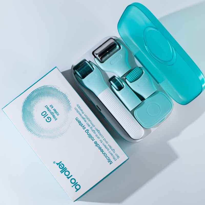 Mezonica Bio Roller G10 Косметический Набор 10 в 1 для очищения, массажа и мезотерапии кожи лица / тела / головы
