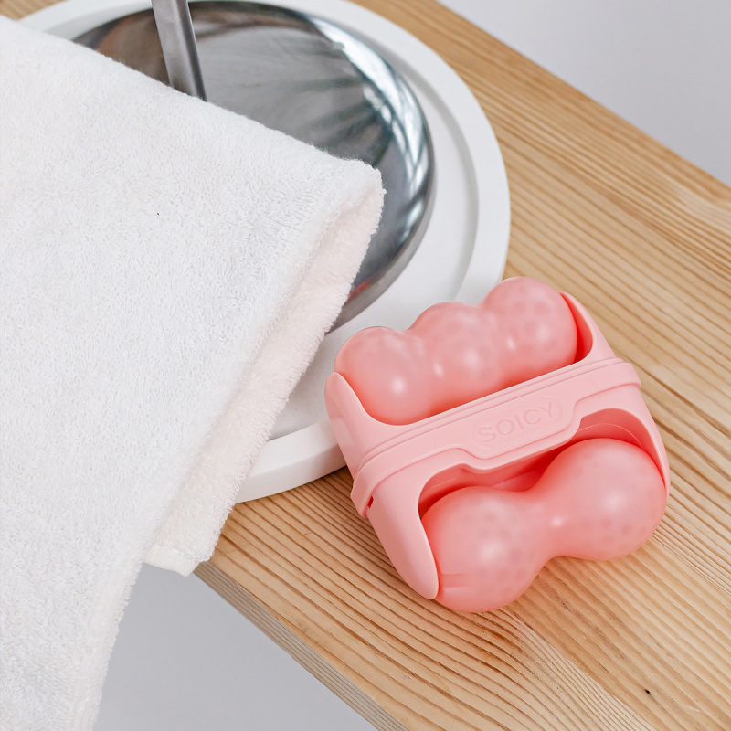 Mezonica Soicy 30 pink Ролликовый массажер для лица и тела, цвет розовый