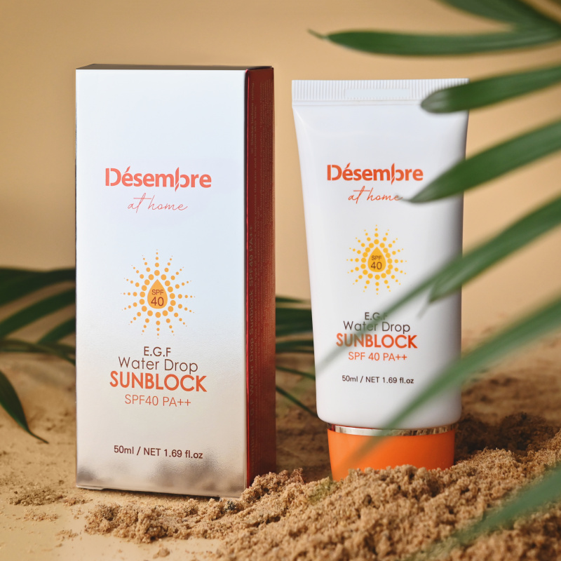 Desembre AT Home E.G.F Water DROP Sunblok SPF40 Солнцезащитный крем для лица СПФ 40, 50 мл