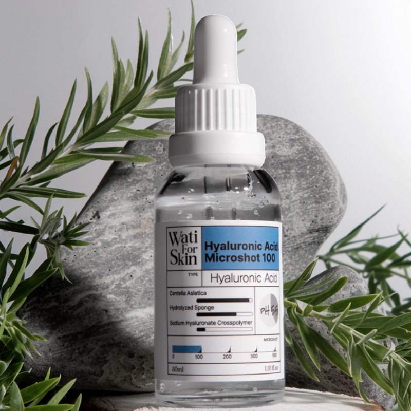 WATI FOR SKIN Hyaluronic Acid Essence Microshot 100 Эссенция для лица с гиалуроновой кислотой, 30 мл