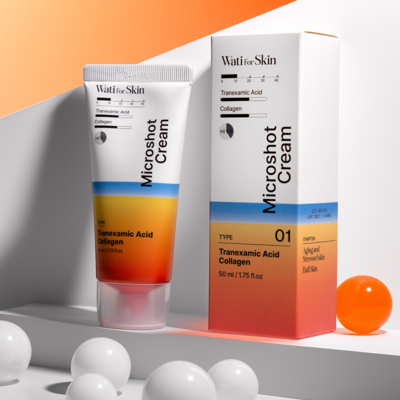 WATI FOR SKIN Tranexamic Acid Collagen Microshot Cream Крем для лица, 50 мл