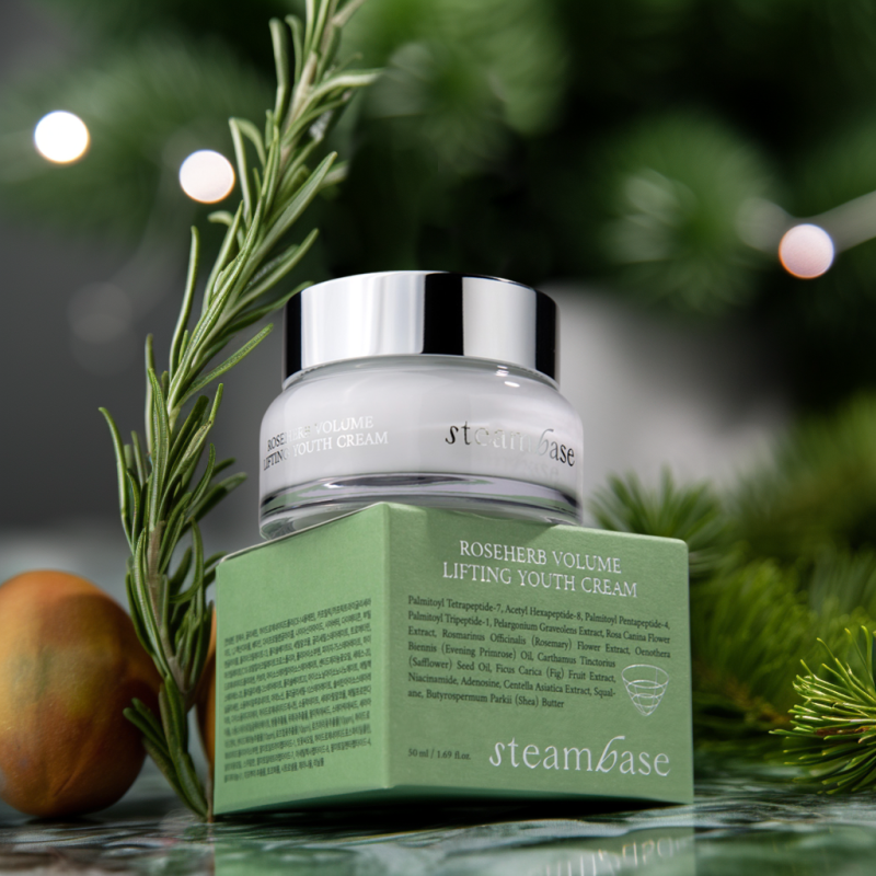 STEAMBASE Roseherb Volume Lifting Youth Cream Антивозрастной крем для восполнения объемов , 50мл